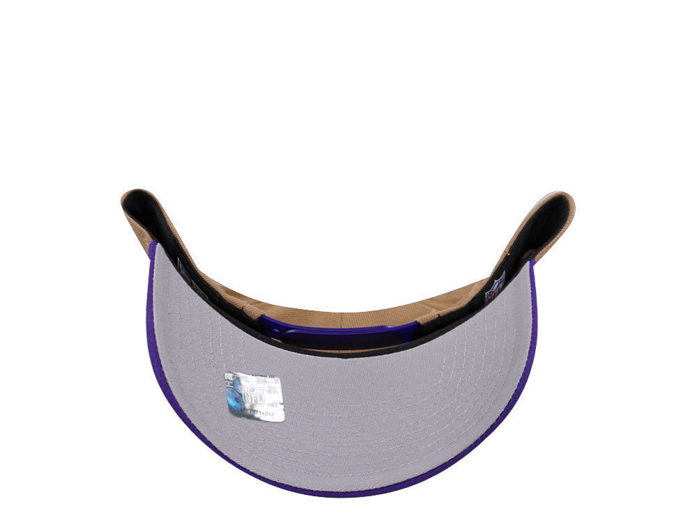 New Era Minnesota Vikings Khaki Two Tone Edition 9Forty A Frame Snapback Cap