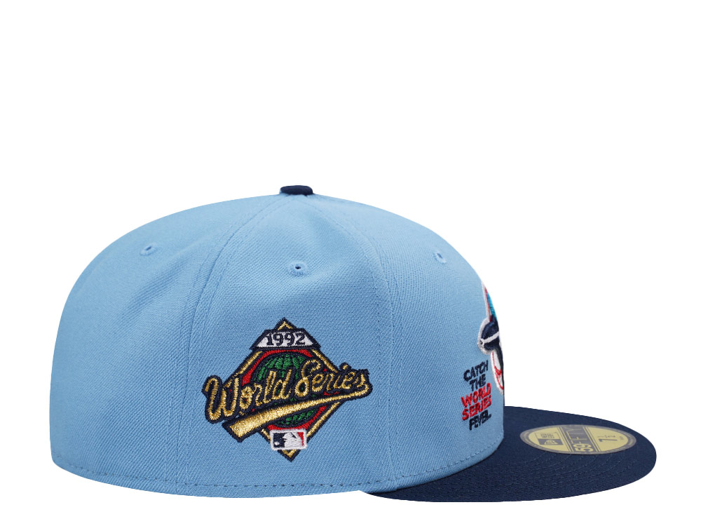 New Era Toronto Blue Jays World Series 1992 Sky Blue Two Tone Edition 59Fifty Fitted Cap