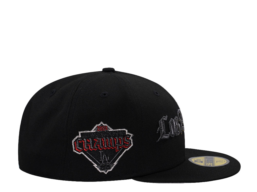 New Era Los Angeles Dodgers 24x World Series Champion Black Prime Edition 59Fifty Fitted Cap