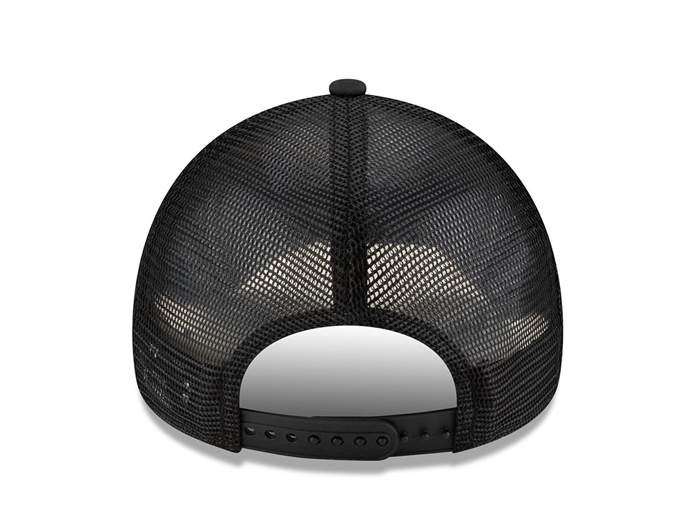 New Era AS Roma Black 9Forty A Frame Trucker Snapback Cap