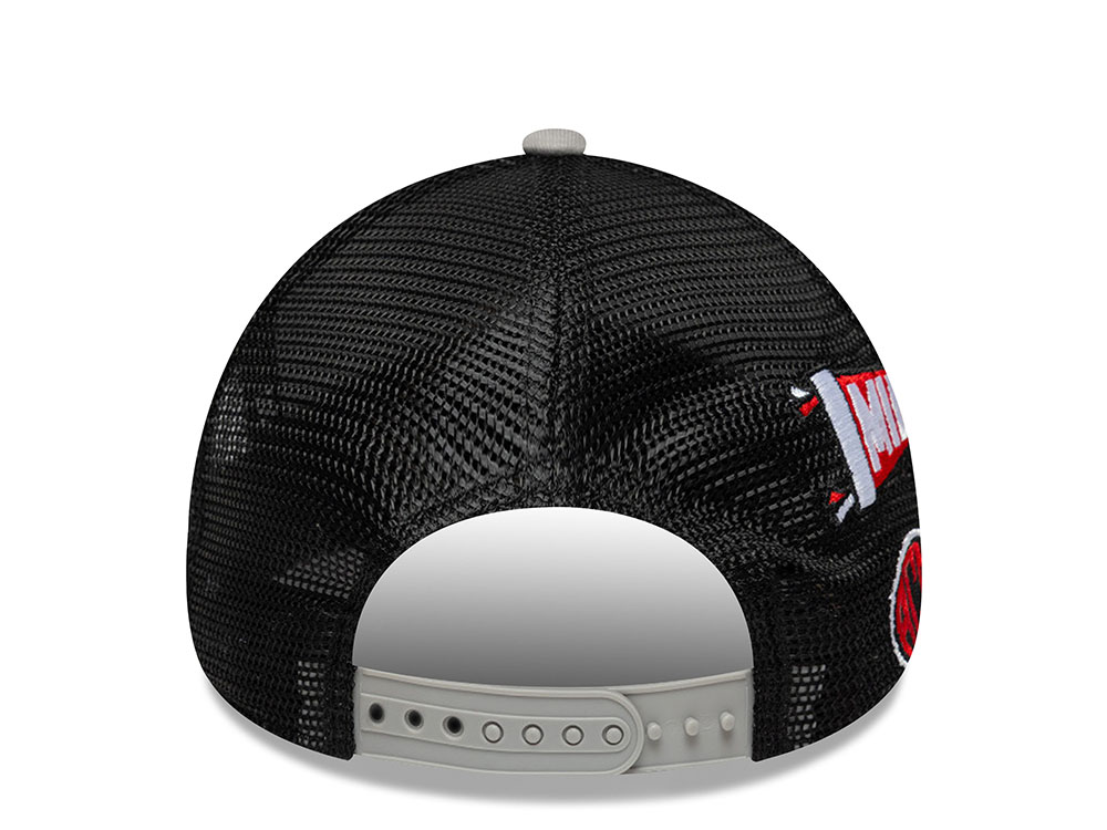 New Era AC Milan Patch Grey 9Forty A Frame Trucker Snapback Cap