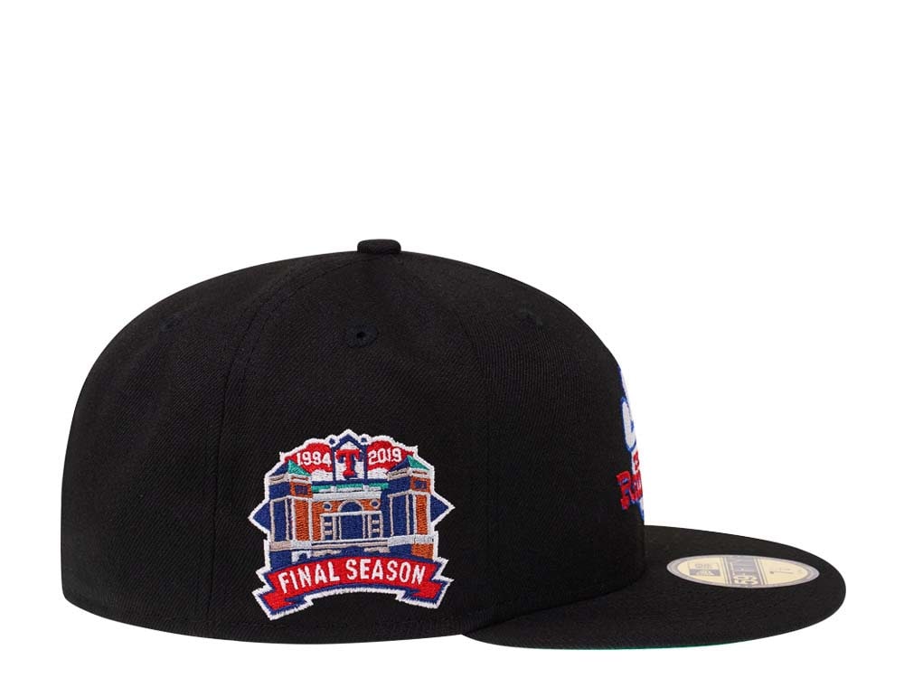 New Era Texas Rangers Final Seasons Black Throwback Edition 59Fifty Fitted Cap