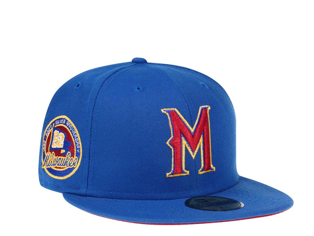New Era Milwaukee Brewers Silver Anniversary 1982 Golden Goal Edition 59Fifty Fitted Cap