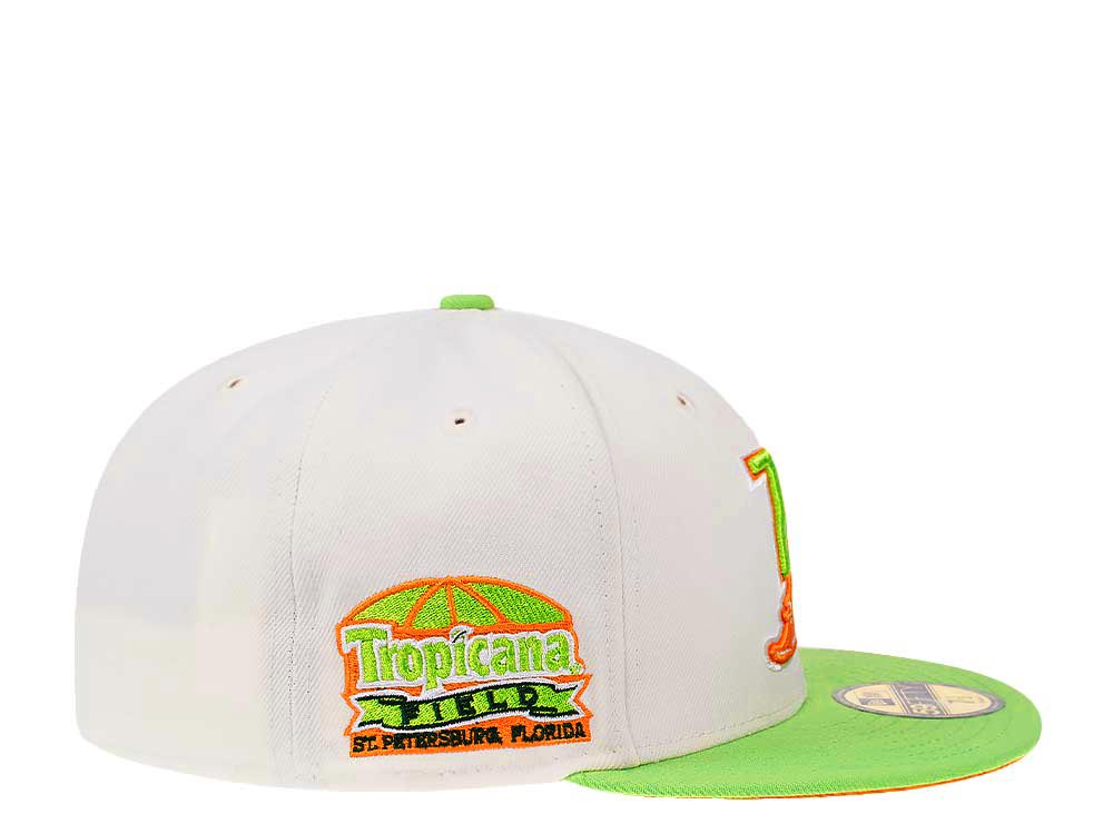 New Era Tampa Bay Rays Tropicana Field Cream Two Tone Prime Edition 59Fifty Fitted Cap