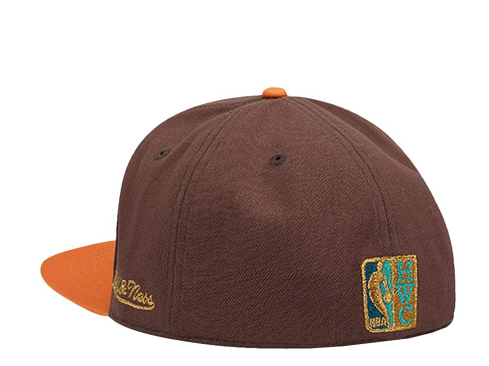 Mitchell & Ness Toronto Raptors 10th Anniversary Copper Top Hardwood Classic Dynasty Fitted Cap