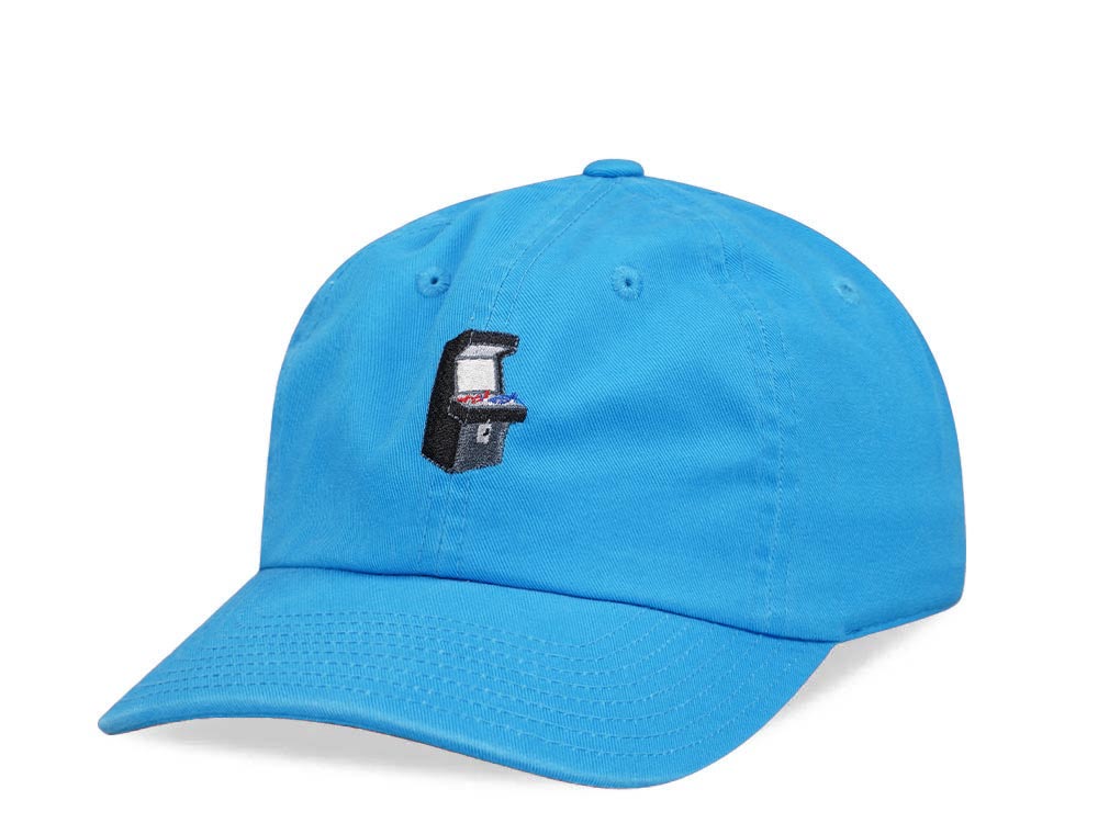 American Needle Arcade Micro Slouch Blue Casual Strapback Cap