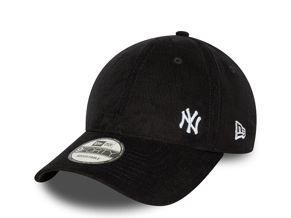 New Era New York Yankees Cord Flawless Black Edition 9Forty Strapback Cap