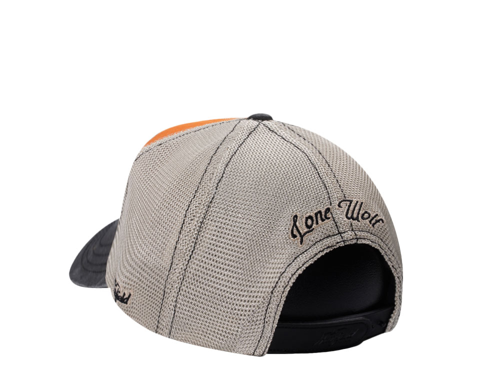 Hatfield Wolf Orange Black Trucker Snapback Cap
