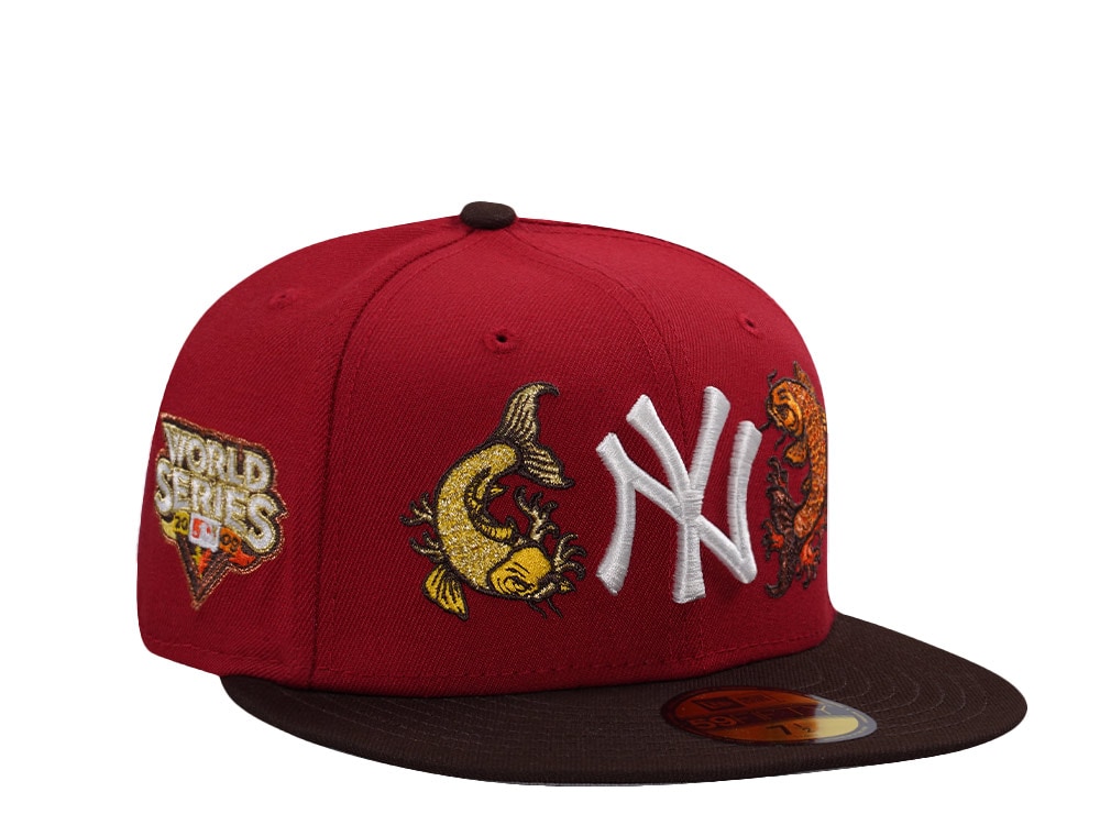 New Era New York Yankees World Series 2009 Pinot Red Two Tone Edition 59Fifty Fitted Cap