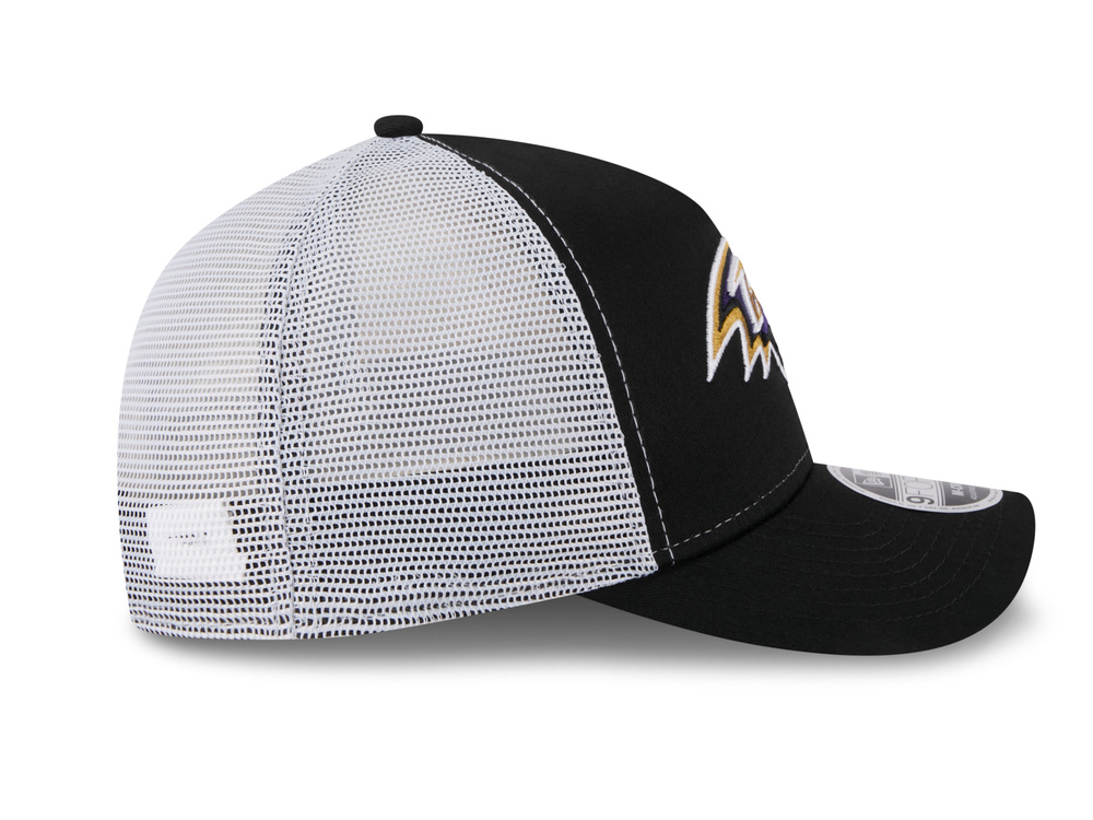 New Era Baltimore Ravens Official Team Color Edition 9Forty M Crown A Frame Trucker Snapback Cap