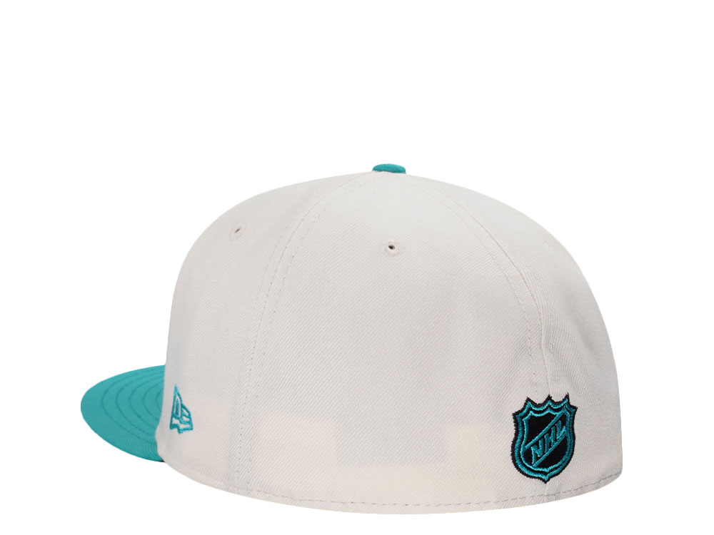 New Era San Jose Sharks 15th Anniversary Chrome Two Tone Edition 59Fifty Fitted Cap