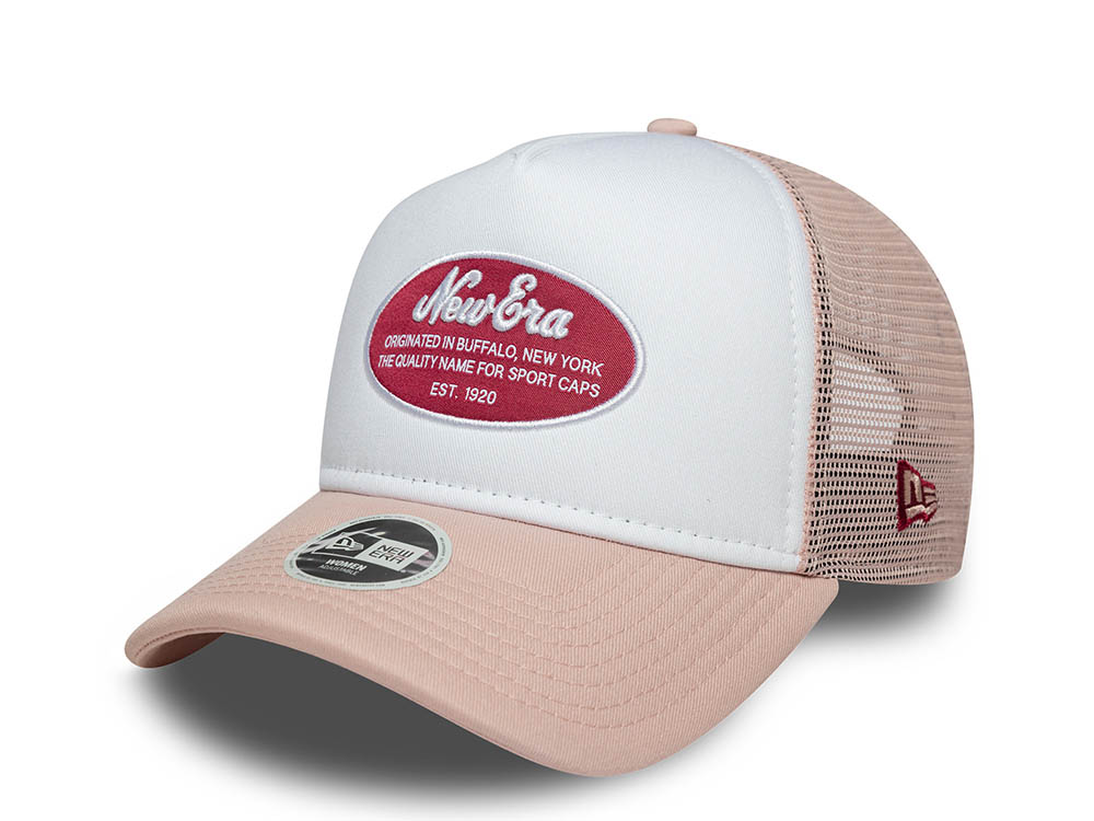 New Era Oval Patch Womens 9Forty A Frame Trucker Snapback Cap