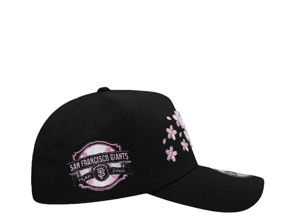 New Era San Francisco Giants 2000 Cherry Blossom Black Pink Edition 9Forty A Frame Snapback Cap