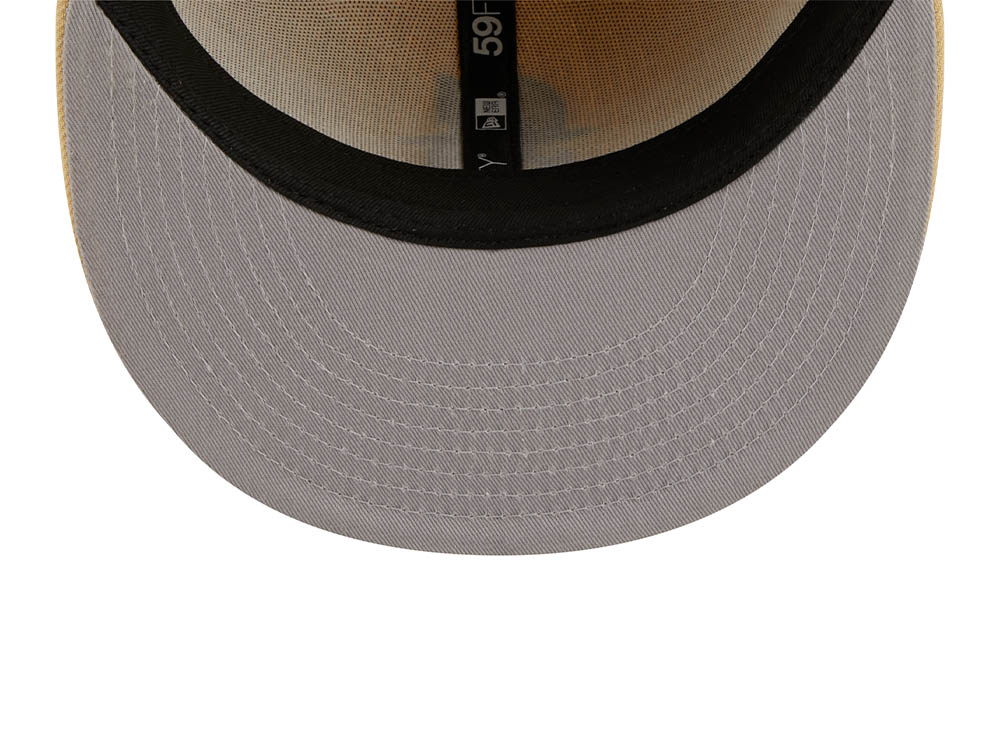 New Era Seattle Mariners 40th Anniversary Raffia Front Vegas Gold Edition 59Fifty Fitted Cap