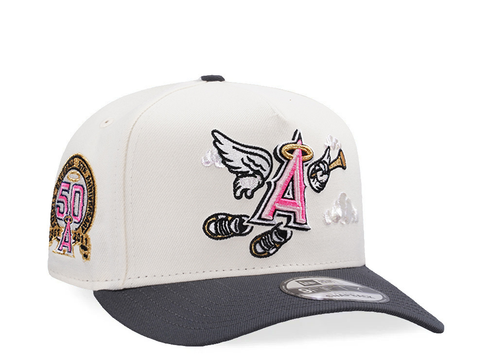 New Era Anaheim Angels 50th Anniversary Chrome Two Tone Edition 9Fifty A Frame Snapback Cap