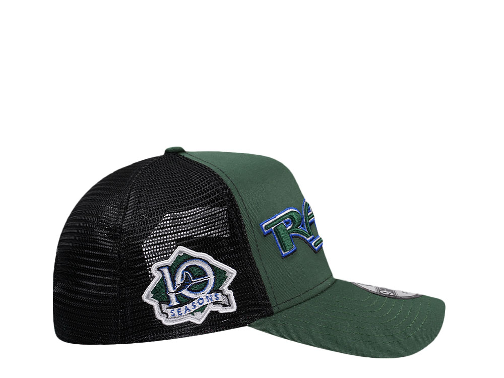 New Era Tampa Bay Rays 10 Seasons Edition 9Forty A Frame Trucker Snapback Cap