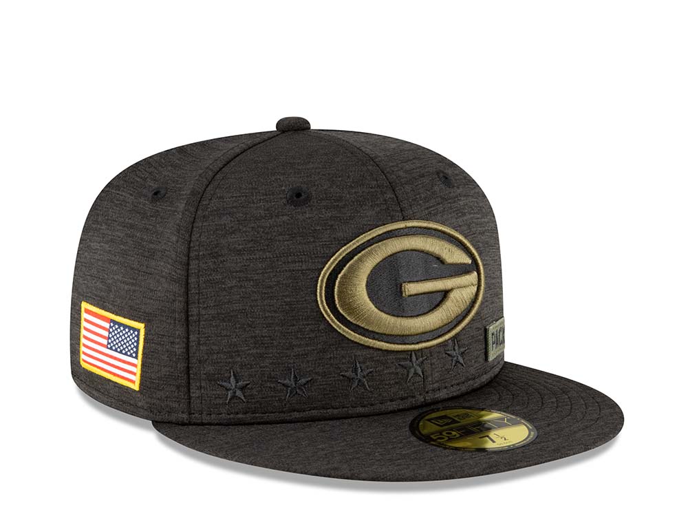 New Era Green Bay Packers Salute to Service 2020 Fitted 59Fifty Cap