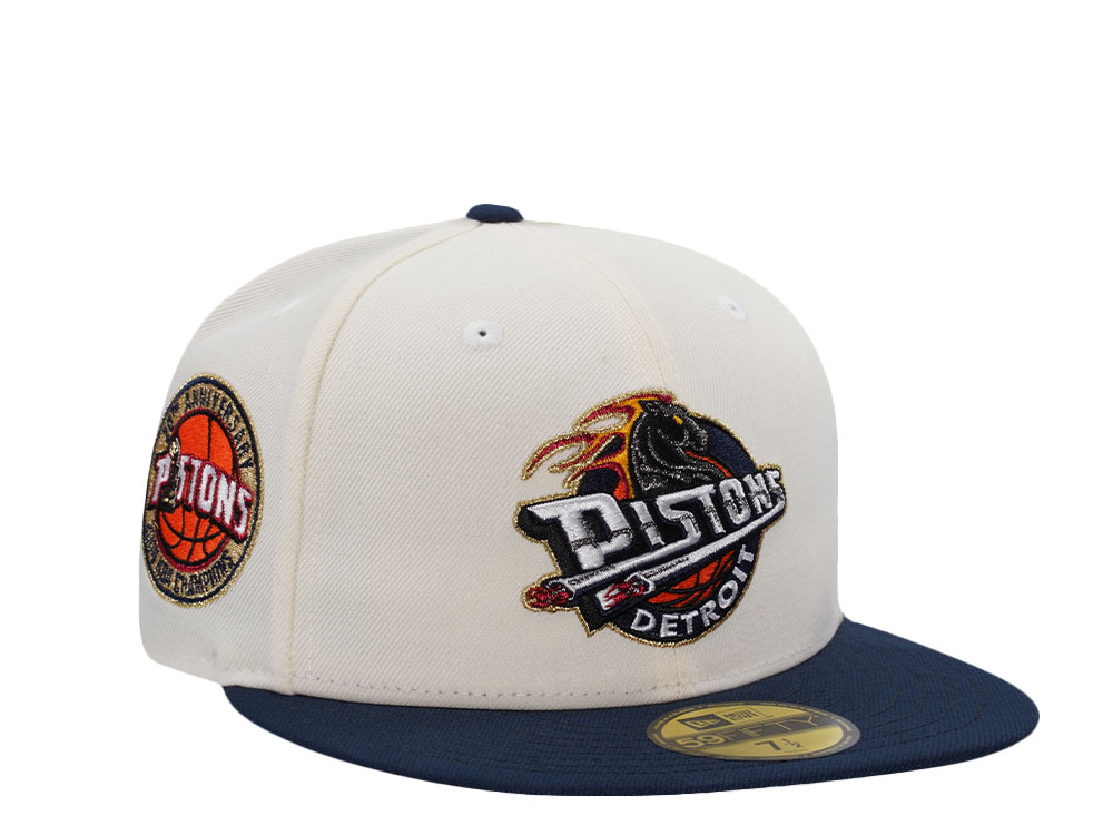 New Era Detroit Pistons 20th Anniversary Chrome Two Tone Edition 59Fifty Fitted Cap