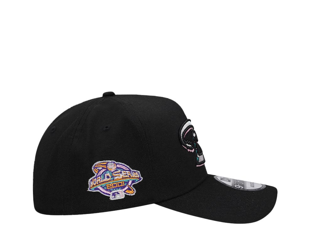 New Era Arizona Diamondbacks World Series 2001 Black Pink A Frame 9 Forty Snapback Cap