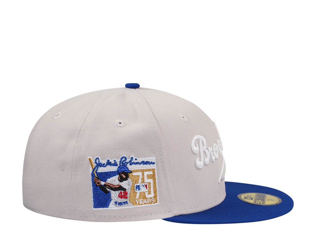 New Era Brooklyn Dodgers Jackie Robinson 75 Years Glow Two Tone Edition 59Fifty Fitted Cap