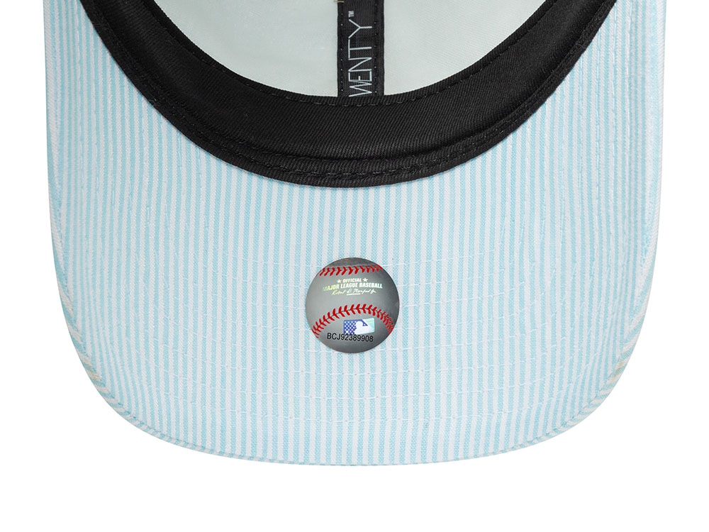 New Era Los Angeles Dodgers Seersucker Light Blue 9Twenty Strapback Cap