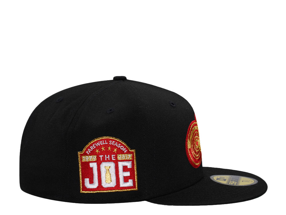 New Era Detroit Red Wings Farewell Season Joe Louis Arena Black Gold Edition 59Fifty Fitted Cap