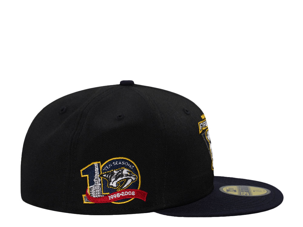 New Era Nashville Predators 10th Anniversary Throwback Wool Edition 59Fifty Fitted Cap