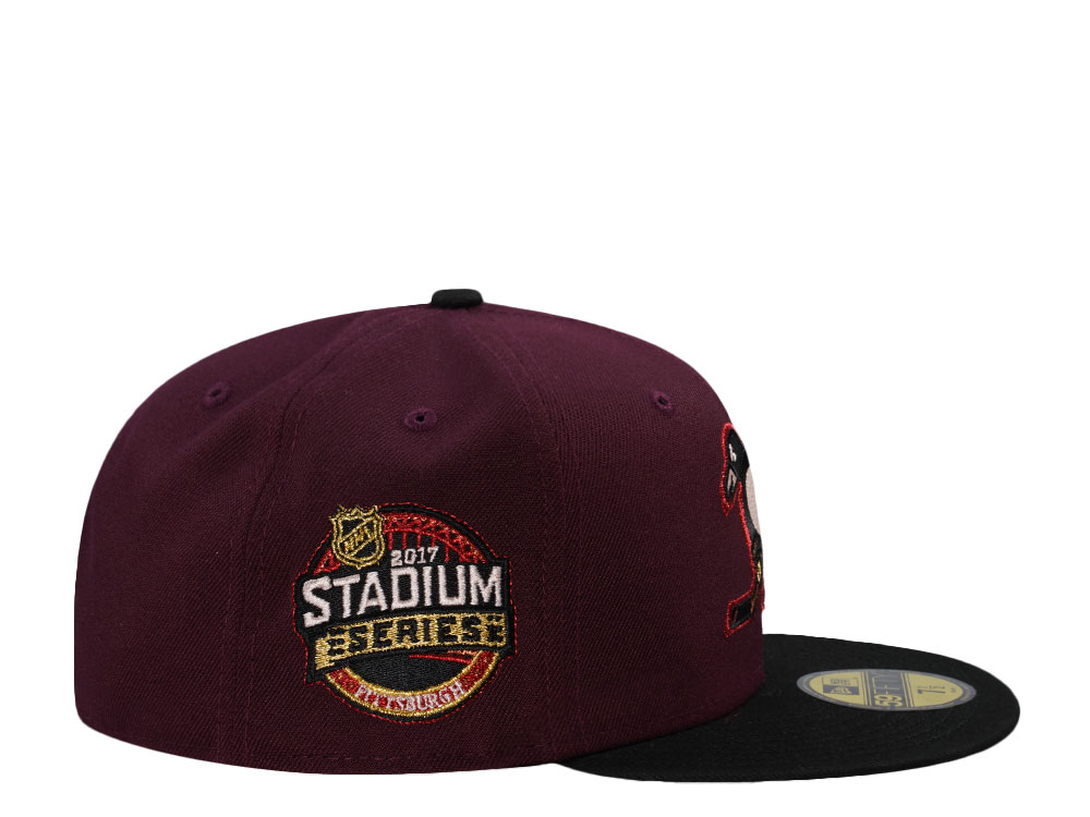New Era Pittsburgh Penguins Stadium Series 2017 Maroon Two Tone Edition 59Fifty Fitted Cap