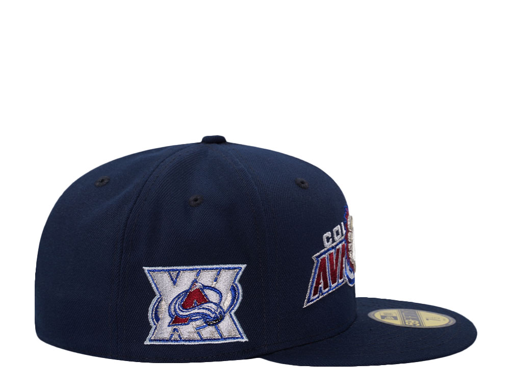 New Era Colorado Avalanche 30th Anniversary Ocean Blue Prime Edition 59Fifty Fitted Cap