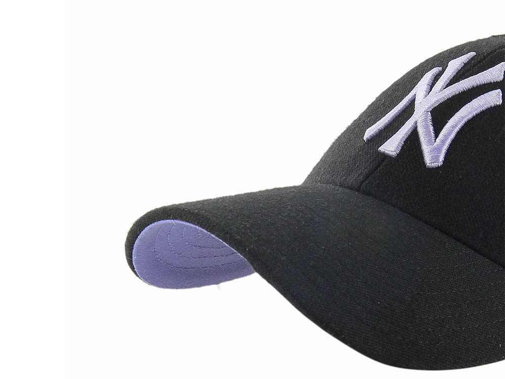 47Brand New York Yankees Black and Purple Classic Snapback Cap