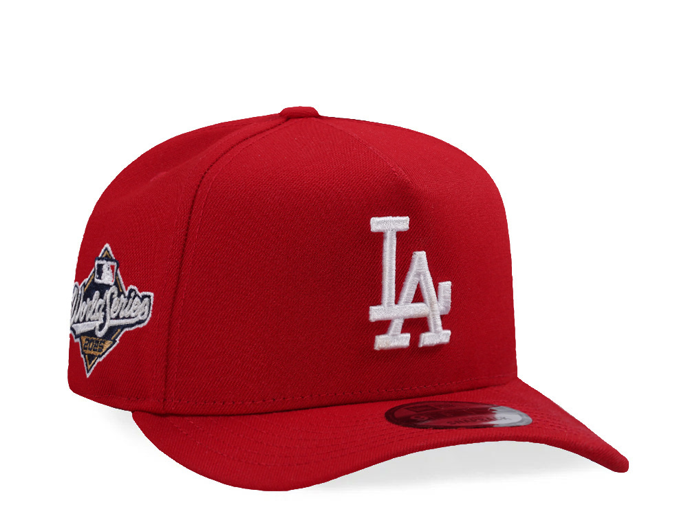 New Era Los Angeles Dodgers World Series 2025 Scarlet Prime Edition 9Fifty A Frame Snapback Cap