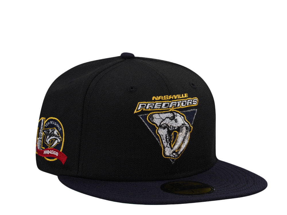 New Era Nashville Predators 10th Anniversary Throwback Wool Edition 59Fifty Fitted Cap