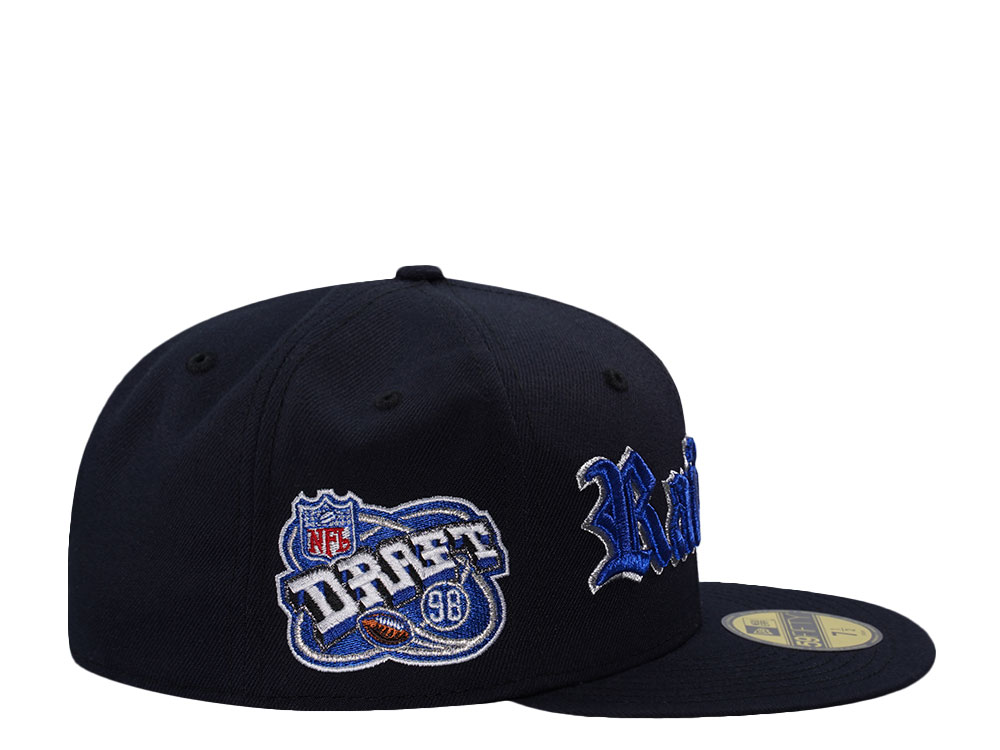 New Era Las Vegas Raiders Draft 1998 Navy Metallic Edition 59Fifty Fitted Cap