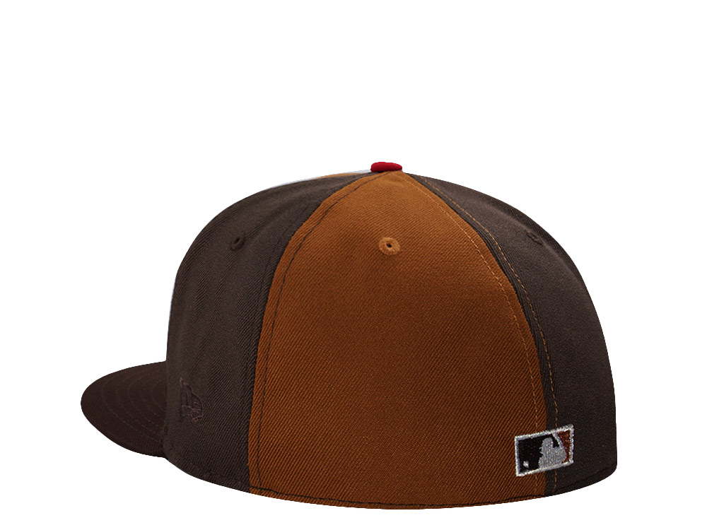 New Era Texas Rangers All Star Game 1995 Brown Pinwheel Edition 59Fifty Fitted Cap