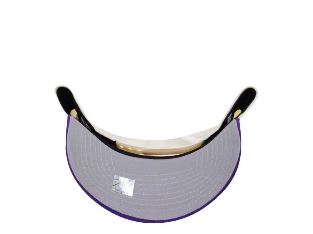 New Era Los Angeles Lakers Script Chrome Two Tone Edition 9Forty A Frame Snapback Cap