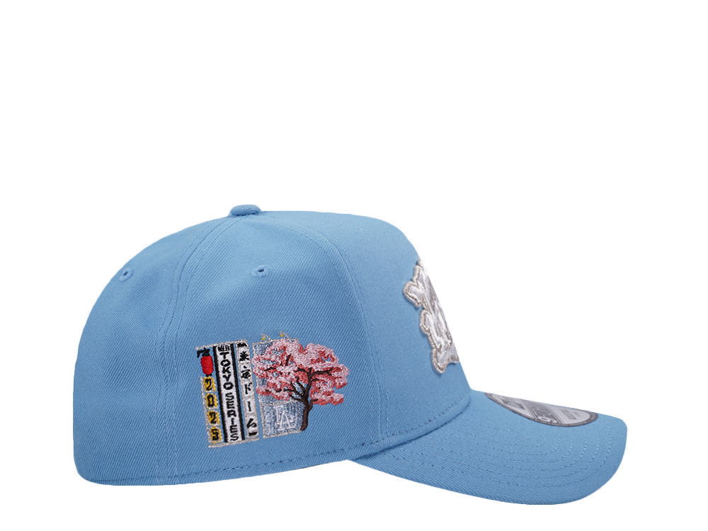 New Era Los Angeles Dodgers Tokyo Series Sky Blue Prime Edition 9Forty A Frame Snapback Cap