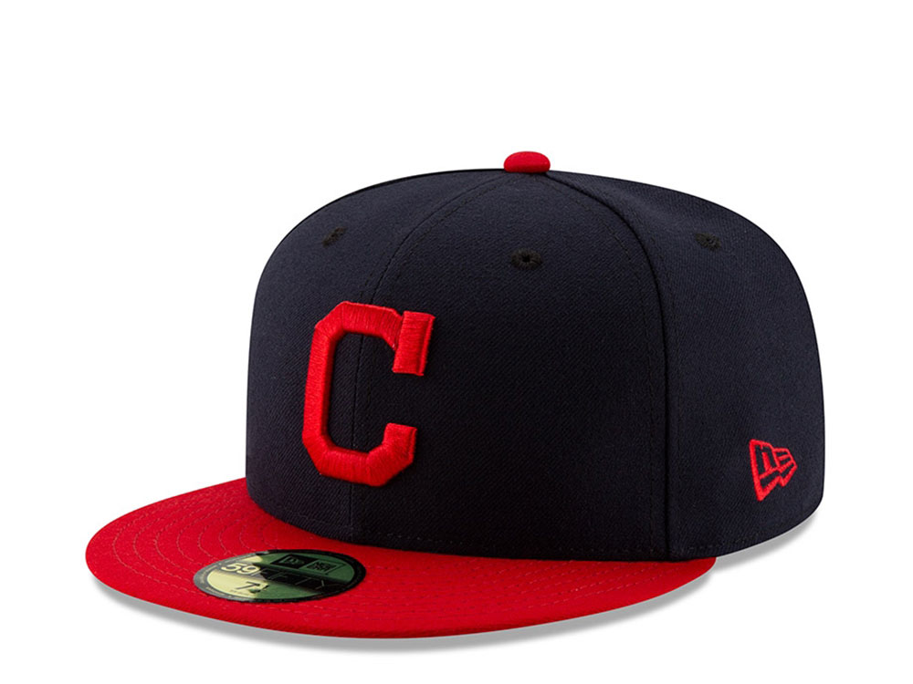 NEW ERA CLEVELAND INDIANS AUTHENTIC ONFIELD FITTED 59FIFTY CAP