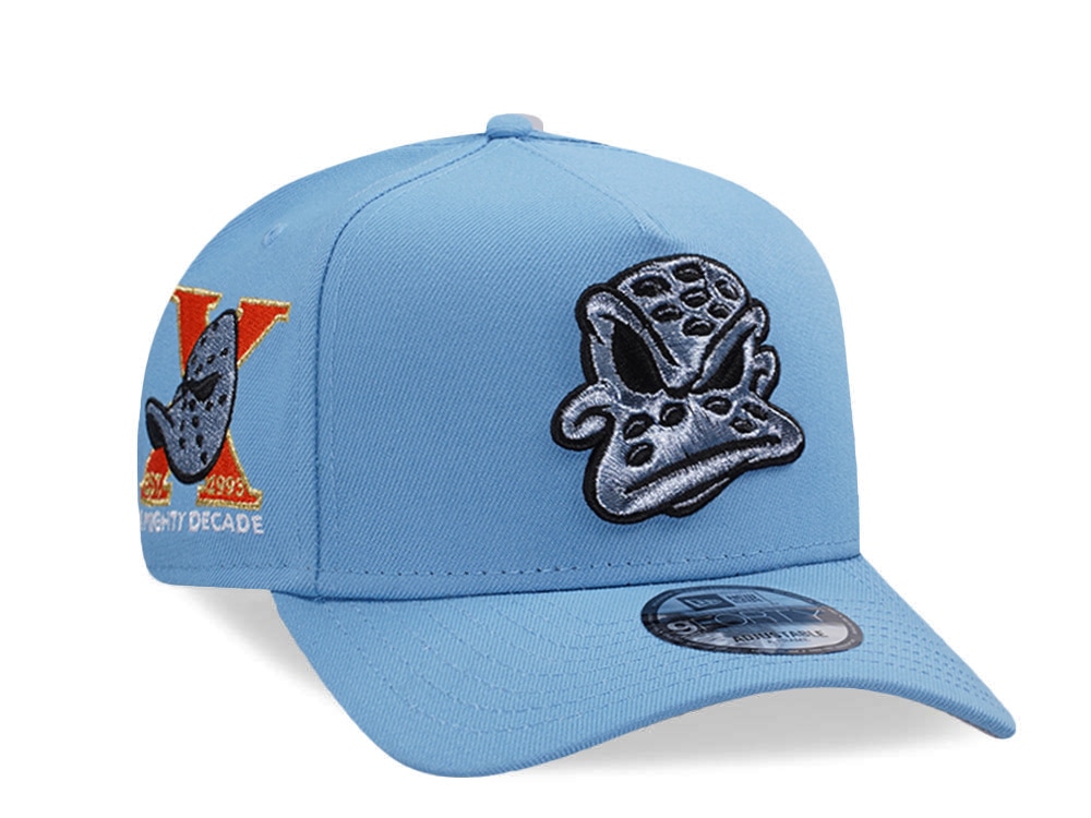 New Era Anaheim Ducks 10th Anniversary Sky Blue Prime Edition 9Forty A Frame Snapback Cap