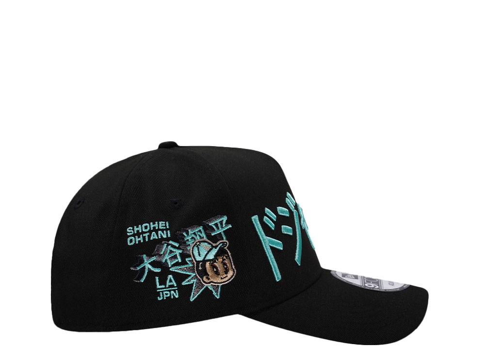 New Era Los Angeles Dodgers Ohtani Kanji Mint Black Prime Edition 9Forty A Frame Snapback Cap