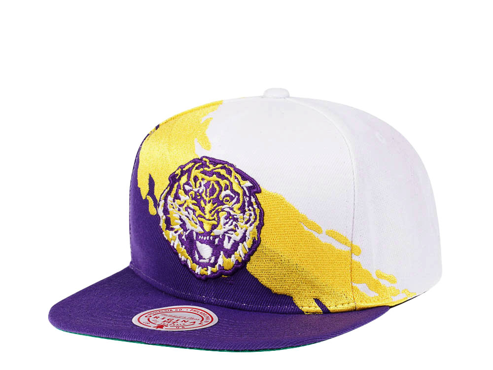Mitchell & Ness Louisiana State University NCAA Paintbrush Snapback Cap