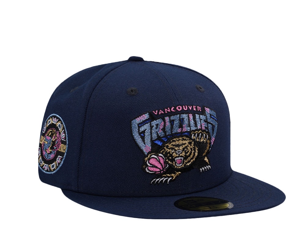 New Era Vancouver Grizzlies 25th Anniversary Ocean Blue Prime Edition 59Fifty Fitted Cap
