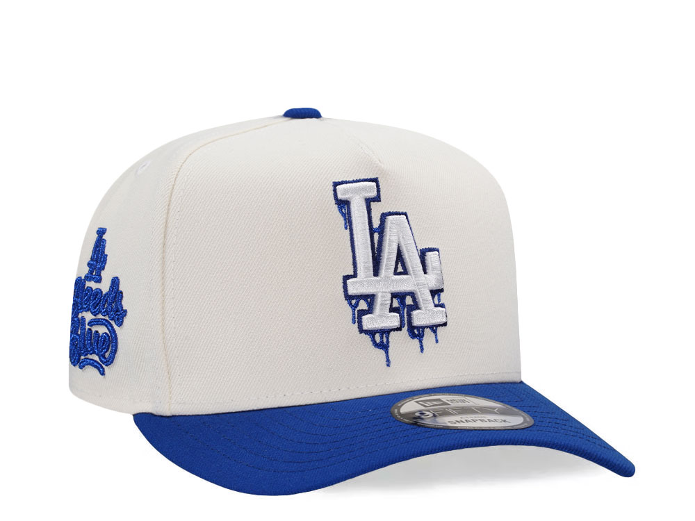 New Era Los Angeles Dodgers Bleed Blue Chrome Two Tone Edition 9Fifty A Frame Snapback Cap