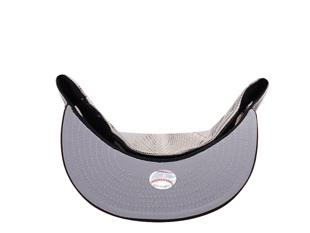 New Era Texas Rangers All Star Game 1995 Stone Two Tone Edition 59Fifty Trucker Fitted Cap