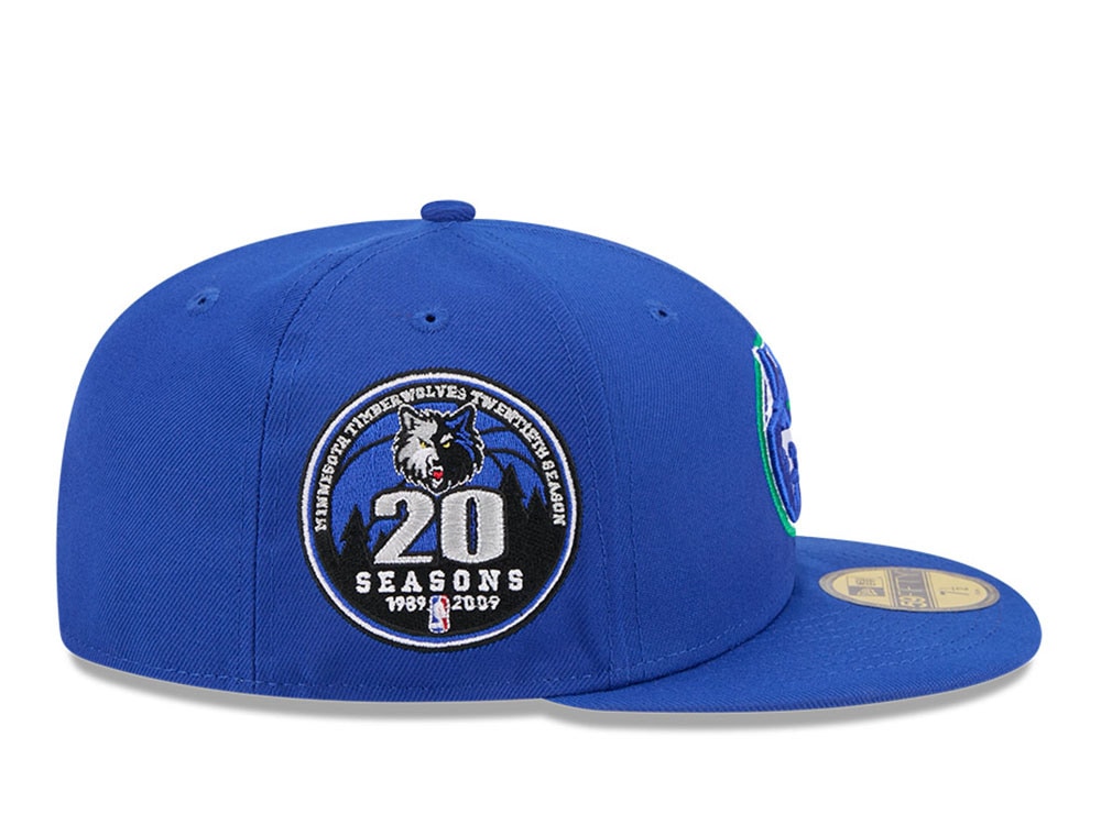 New Era Minnesota Timberwolves HWC 20th Anniversary Blue 59Fifty Fitted Cap