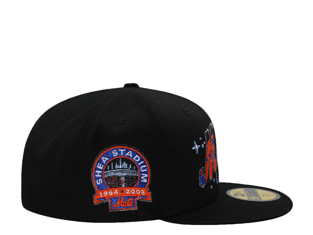 New Era New York Mets Shea Stadium Black Prime Edition 59Fifty Fitted Cap