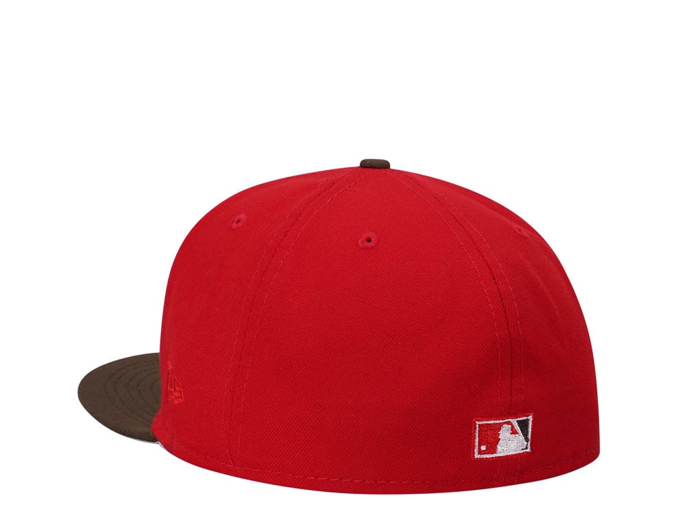 New Era Cincinnati Reds Inaugural Season 2003 Golden Chocolate Two Tone Prime Edition 59Fifty Fitted Cap
