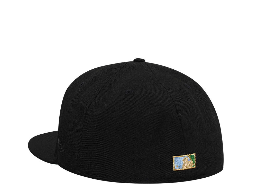 New Era Tampa Bay Rays 25th Anniversary Black Gold Throwback Edition 59Fifty Fitted Cap