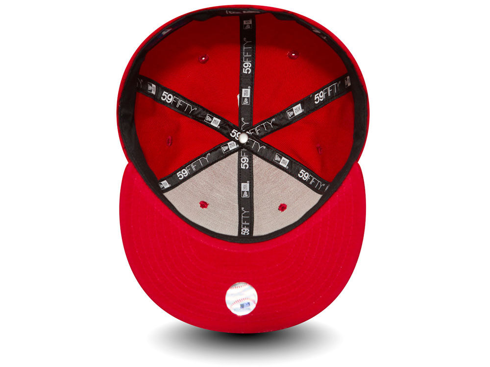 New Era Los Angeles Dodgers Plain Red Prime Edition 59Fifty Fitted Cap