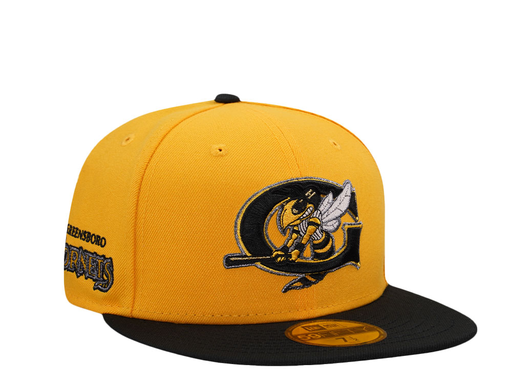 New Era Greensboro Hornets Gold Two Tone Prime Edition 59Fifty Fitted Cap