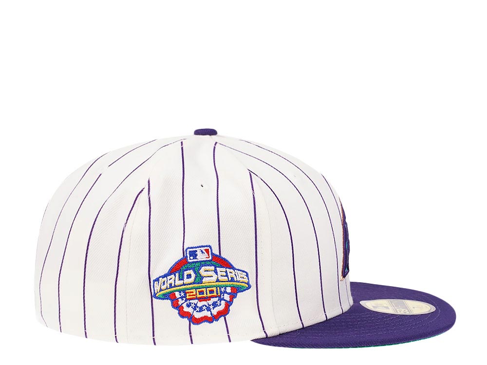 New Era Arizona Diamondbacks World Series 2001 Pinstripe Heroes Elite Edition 59Fifty Fitted Cap